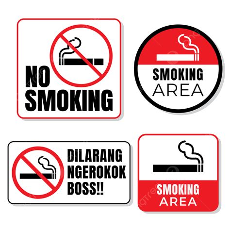 Pengumpulan Tanda Dan Area Larangan Merokok Tanda Dilarang Merokok Area Merokok PNG Dan