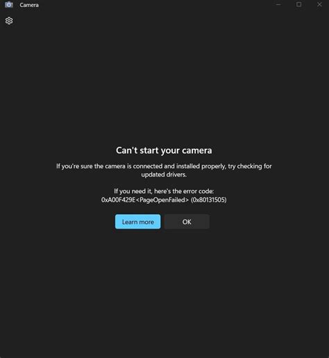 Cant Start Your Camera Error Microsoft Community Hub