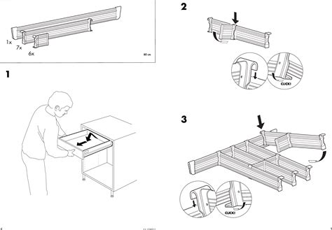 Ikea Rationell Drawer Divder Set 10 24 Assembly Instruction