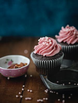 In a bowl, sift together the flour, sugar, baking soda, salt and cocoa powder. Chocolate Birthday Cupcakes with Vanilla Frosting | Paula ...