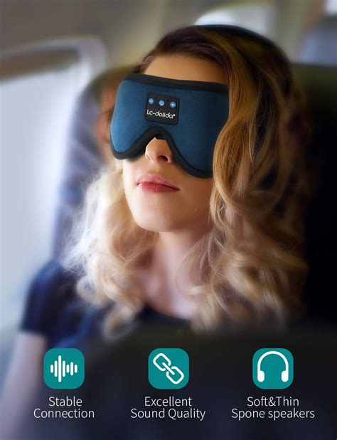 Buy Lc Dolida Sleeping Headphones Eye Mask Sleep Mask With Bluetooth