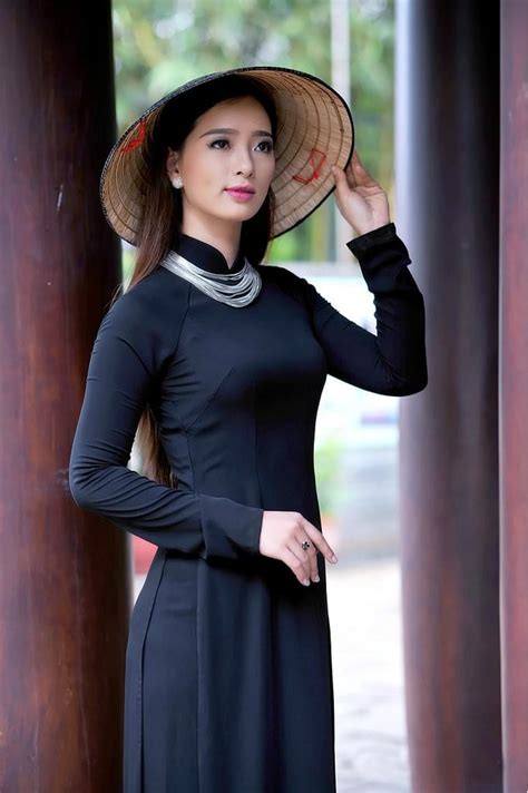 Sell Ao Dai Viet Nam Mysterious Black Thai Tuan Silk
