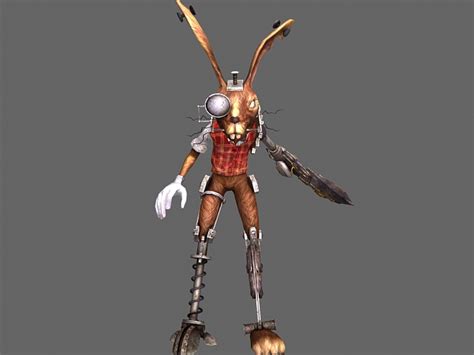 march hare in alice madness returns 3d model 3dsmax files free download modeling 19081 on cadnav