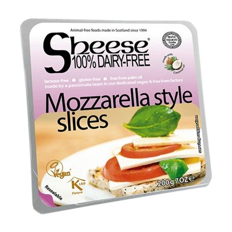 You can slice it to put on crackers or grate it to put on pizza, lasagna, or stuffed shells. Sheese 100% DAIRY-FREE Mozzarella Style Vegan Cheese ...