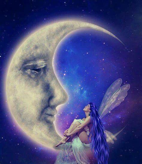 Gorgeous Beautiful Fairies Beautiful Moon Beautiful Fantasy Art