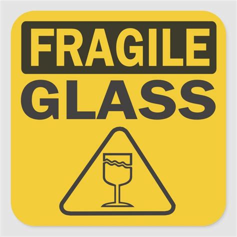 Fragile Glass Labels Printable