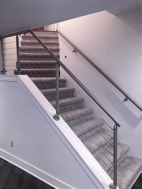 Charming Interior Cable Stair Railing Kits Railing Design