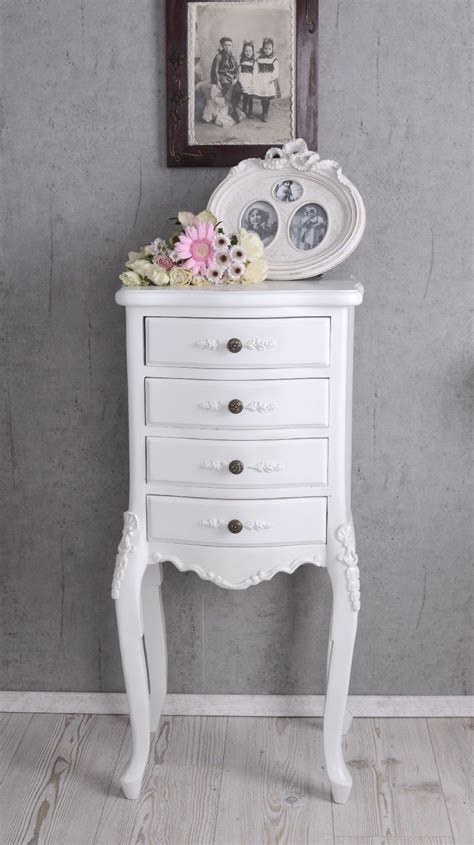 Die kommoden sind ganz praktisch und verleihen eine retro atmosphäre. Nostalgie Kommode Weiss Schubladenschrank Shabby Chic Schrank