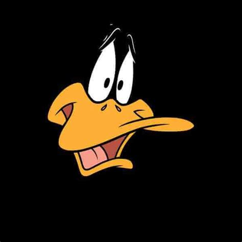 Looney Tunes Daffy Duck Face Mens T Shirt Black Daffy Duck Looney