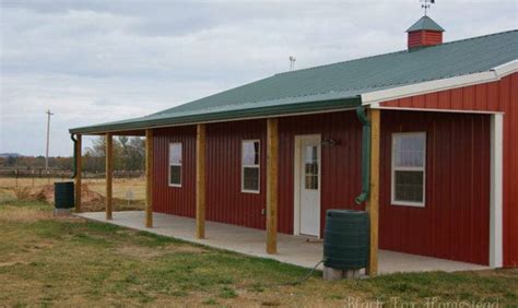 Very Simple Metal Pole Barn Home Oklahoma Jhmrad 152670