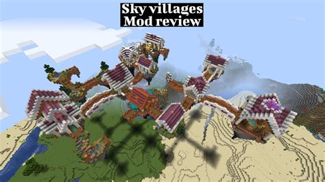 Sky Villages Minecraft Mod Review Shorts Youtube