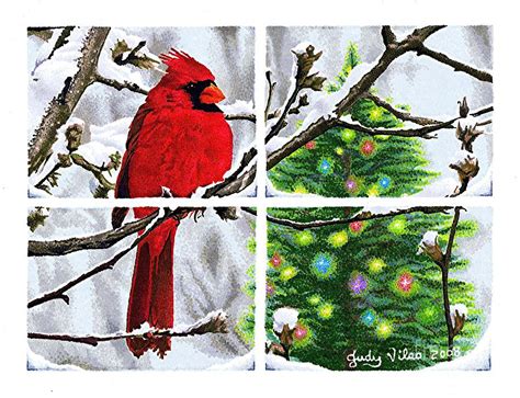 Kids and beginners alike can now draw a great looking cardinal bird.the northern car. Christmas Cardinal Drawing by Judy Skaltsounis