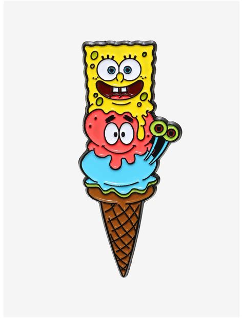 Spongebob Squarepants Ice Cream Enamel Pin Hot Topic