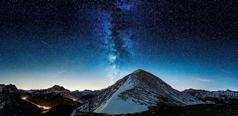 Free Download Milky Way Mountains Stars Wallpaper 2480x1216 919151