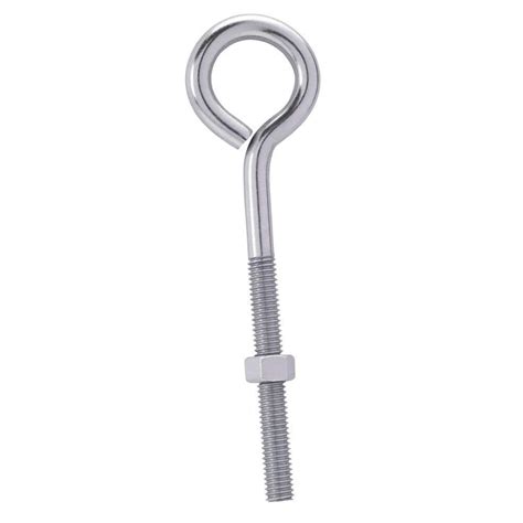 Everbilt 14 In X 2 In Stainless Steel Eye Bolt With Nut 2 Pack