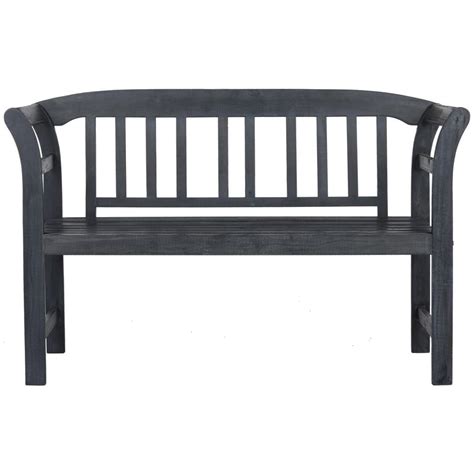 Deine lieblingsmarke bequem von zuhause aus finden und kräftig sparen! Safavieh Porterville 2-Person Ash Grey Wood Outdoor Bench ...