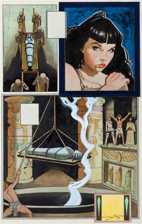 Jim Silke Bettie Page Queen Of The Nile 1 P24 1999 Original Art