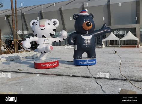 Gangneung South Korea 8th Feb 2017 The Mascots Of The 2018 Winter