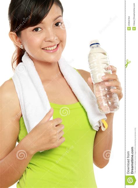 Fitness Woman Drinking Water Stock Images Image 23364764
