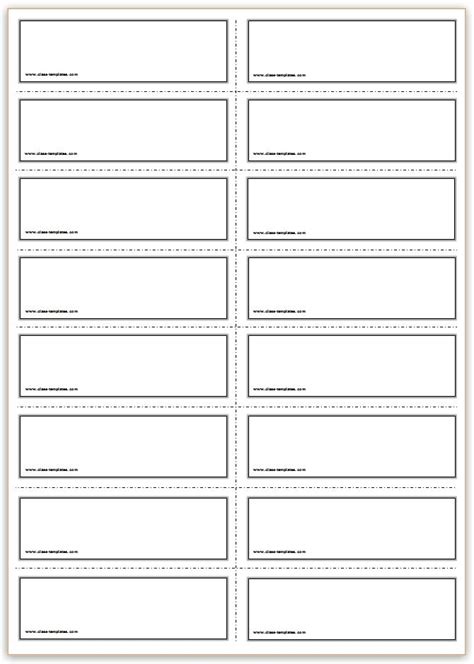 How to make flash cards. Free Printable Flash Cards Template