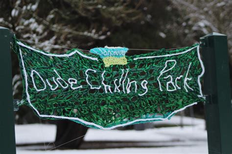 meet the woman behind the dude chilling park crocheted sign vancouver is awesome