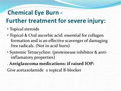 Chemical Eye Trauma By Dr Safaa Refaat