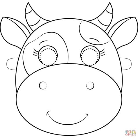 Animal Masks Coloring Pages Coloring Home