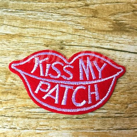 Iron On New Arrival Clothes Patches 5pcslot Red Lips Deal With It Diy