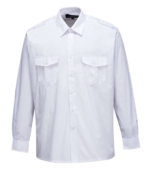 Portwest Cotton Rich Long Sleeve Pilot Shirt S102