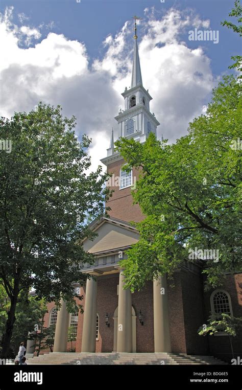 Memorial Church Harvard University Campus In Cambridge Massachusetts