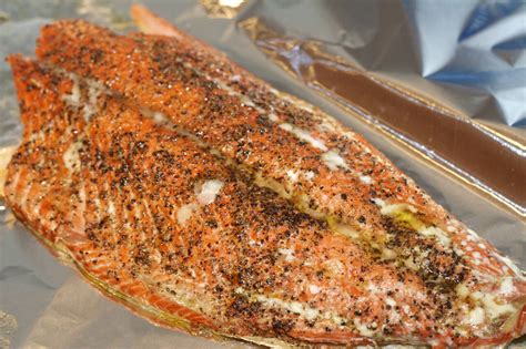 Remove the salmon from the brine and gently pat to remove excess brine. Oven Roasted Salmon Recipe - MakeBetterFood.com