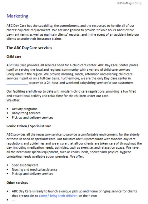 Use this free consulting business plan template to quickly and easily create a great consulting business plan to raise funding and/or grow your business. Starting a daycare business plan. Starting a Daycare Business: Complete Business Plan (Including ...