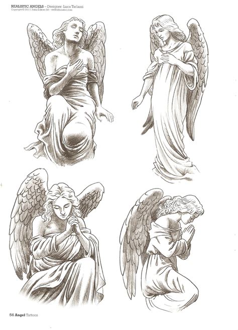 The Best Angel Tattoo Sketch References