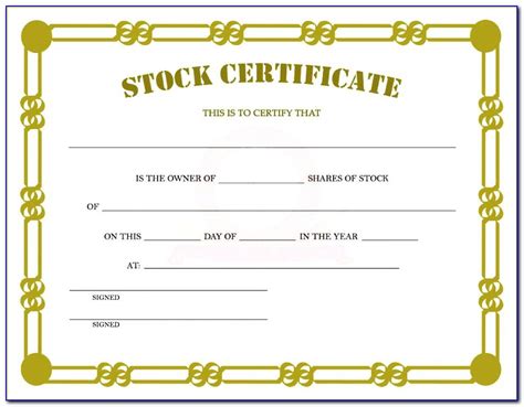 Stock Certificate Template Psd Prosecution2012