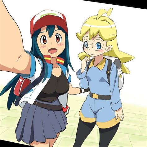 Ash Ley And Clemont Ine Cute Ash Pokemon Characters Cute