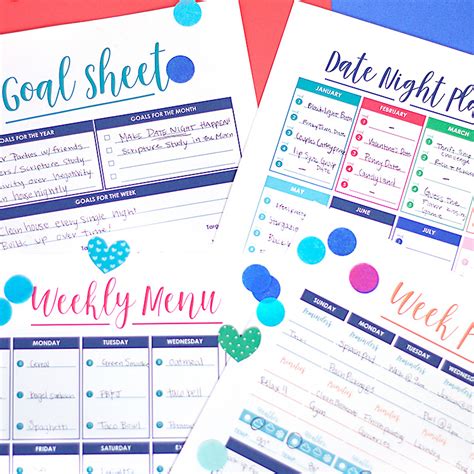 Week Planner Printables And Calendars From The Dating Divas