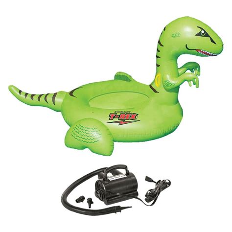 Swimline 96 In X 65 In Green T Rex Inflatable Giant Ride On Pool
