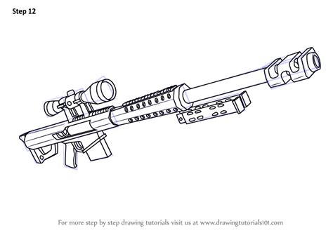 Brown and black sniper rifle illustration, fortnite battle royale bolt action sniper rifle, sniper rifle, assault rifle, airsoft, sniper png. Learn How to Draw Heavy Sniper Rifle from Fortnite (Fortnite) Step by Step : Drawing Tutorials