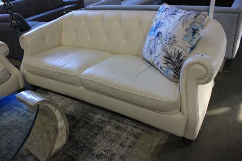 Jamie young leather & hide ottomans. NATUZZI LEATHER SOFA SET (WHITE) INCLUDING SOFA, LOVESEAT ...