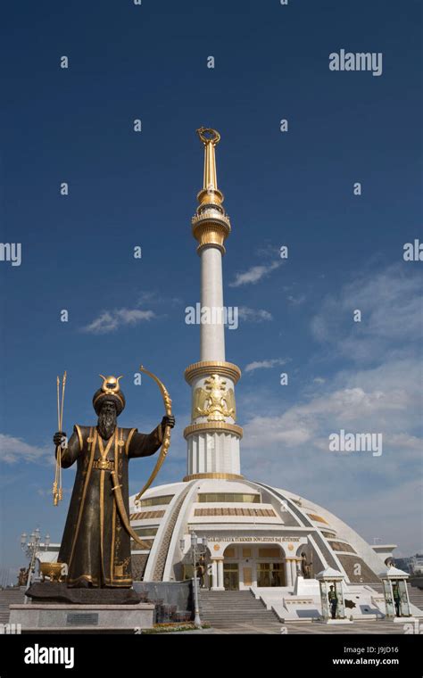 Turkmenistan Ashgabat City Independence Park Independence Monument