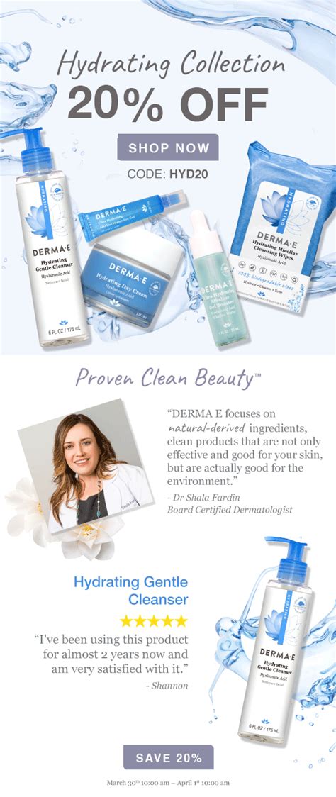 Lolas Secret Beauty Blog Derma E Hydrating Collection Is 20 Off