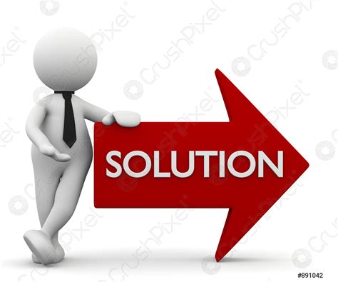 3d Man With Direction To The Solution Stock Photo 891042 Crushpixel