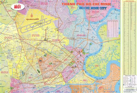 Bản đồ Thành Phố Hồ Chí Minh Tp Hcm Khổ Lớn 2023