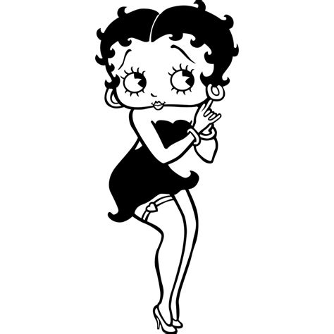 Cartoon Sticker Betty Boop Images To Draw Clipart Full Size Clipart