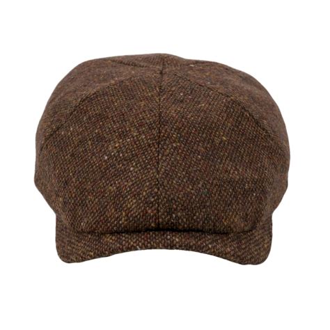 Wigens Newsboy Slim Cap Wolle Hellbraun Die Form Damen Und Herrenmode