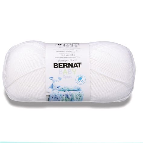 Bernat Baby Sport Yarn 350g123oz Baby White Walmart Canada
