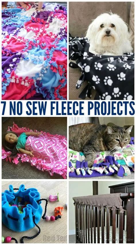 7 No Sew Fleece Projects Including The Famous No Sew Fleece Blanket