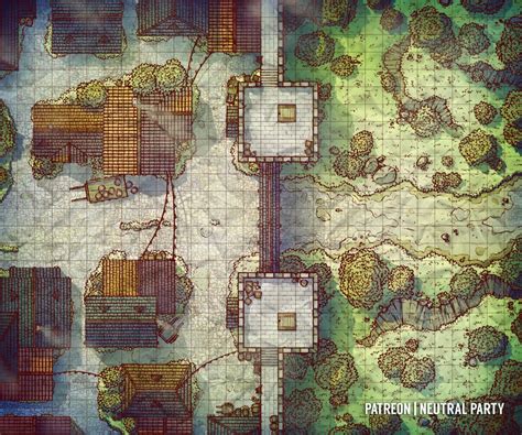 City Gates Battlemaps Warhammer 40k Pathfinder Maps Fantasy City