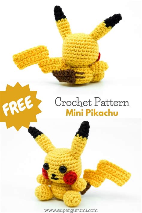 Crochet Pikachu Pattern In 2022 Pikachu Crochet Crochet Pokemon