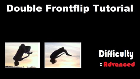 How To Do A Double Frontflip On A Trampoline Youtube